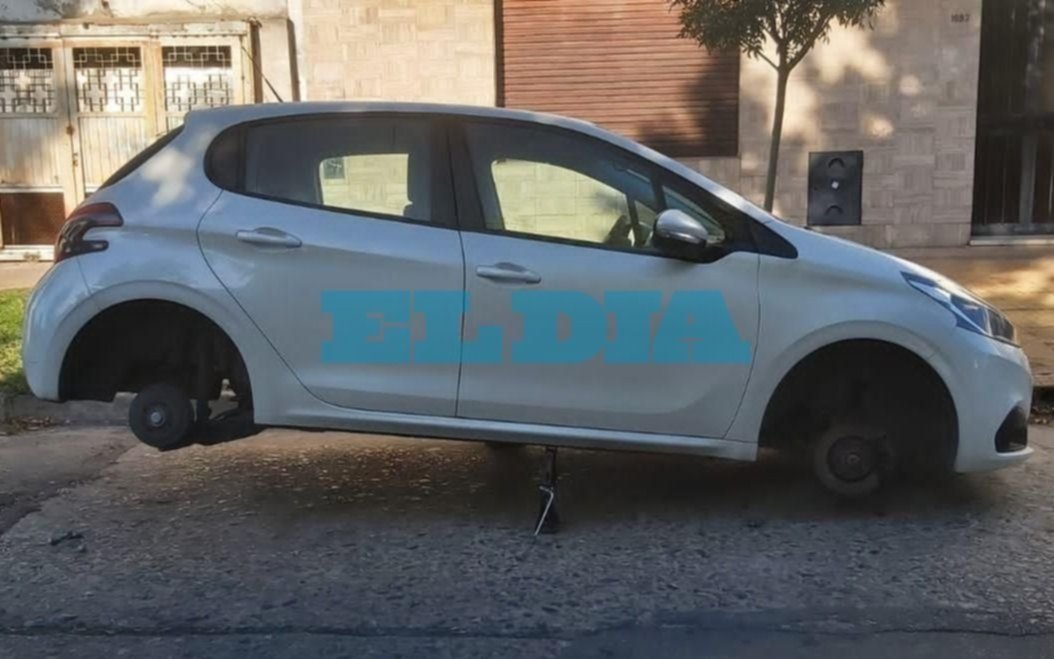 Otra de "roba ruedas" en La Plata: "Ya son la envidia de cualquier escudería de la TC"