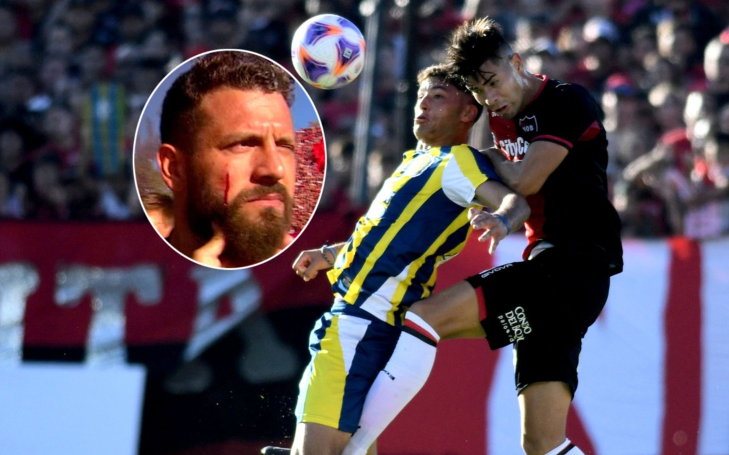 El clásico rosarino, picante y accidentado: empate y agresiones al ex Lobo, Broun