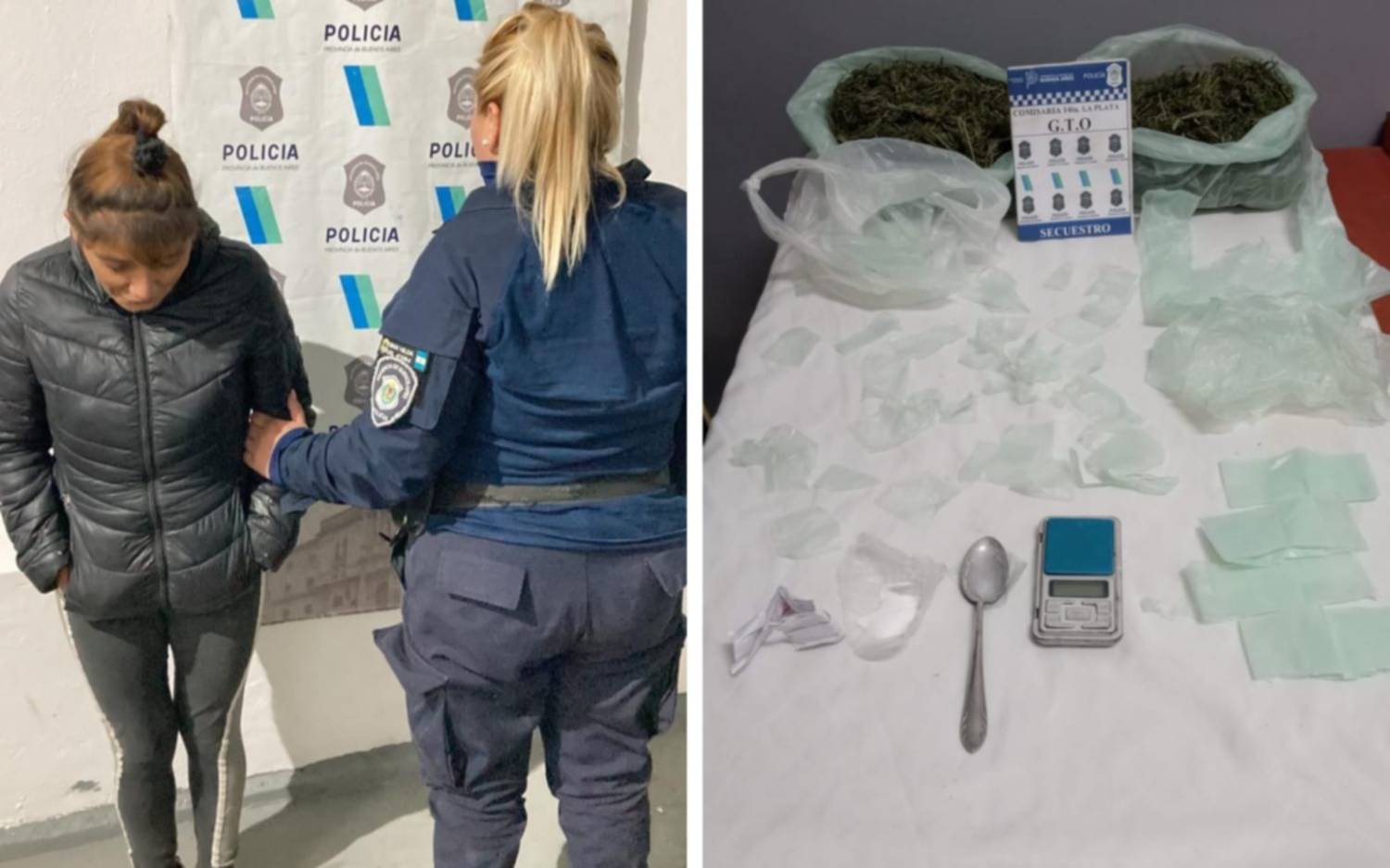 Detienen a una mujer por encubrir a dos sujetos que habían baleado una vivienda en La Plata