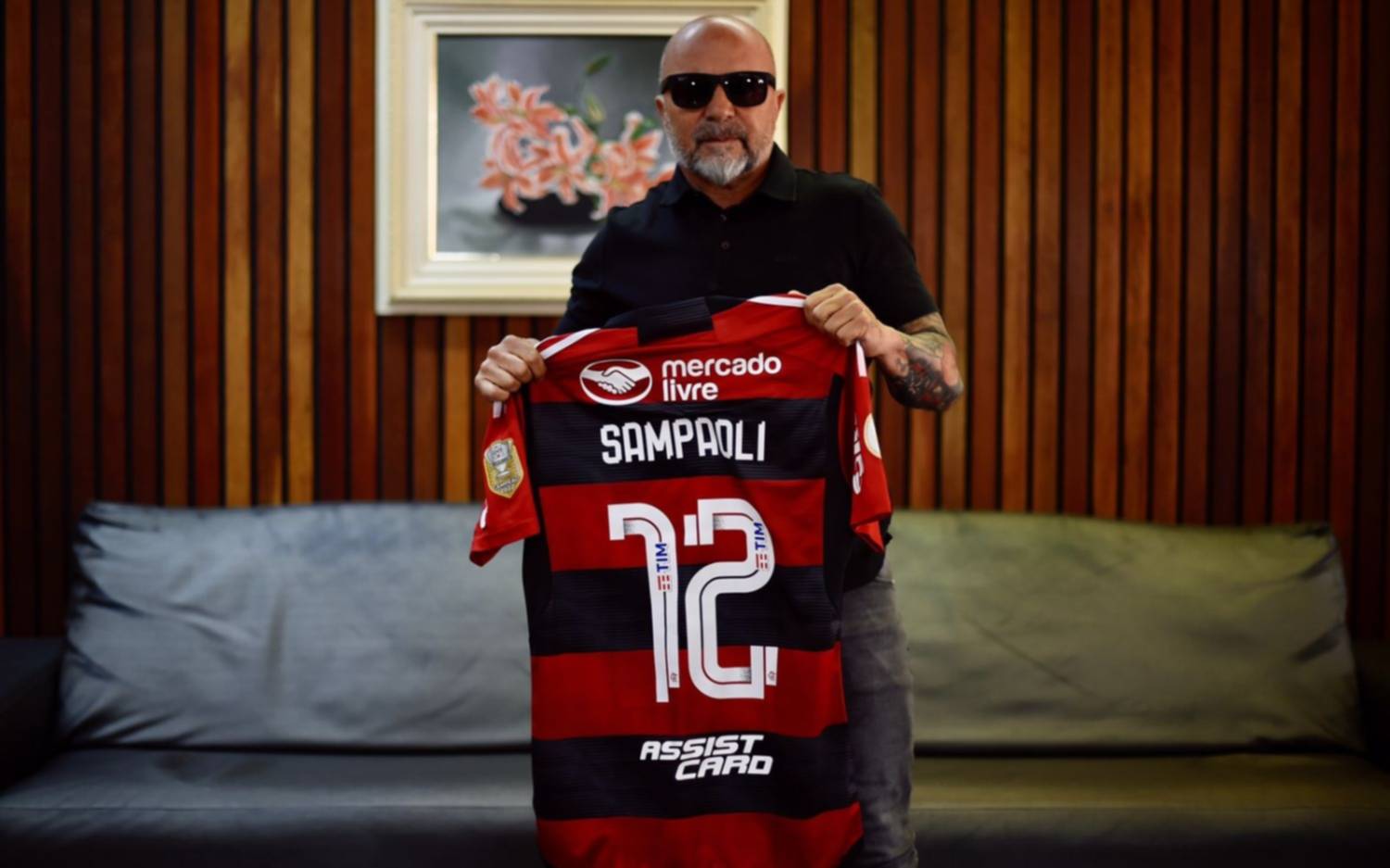 Flamengo le da la bienvenida al ex DT de la selección argentina, Jorge Sampaoli: "Llegó el comandante"