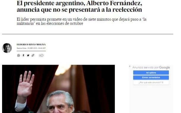 Un anuncio que generó repercusiones en el mundo