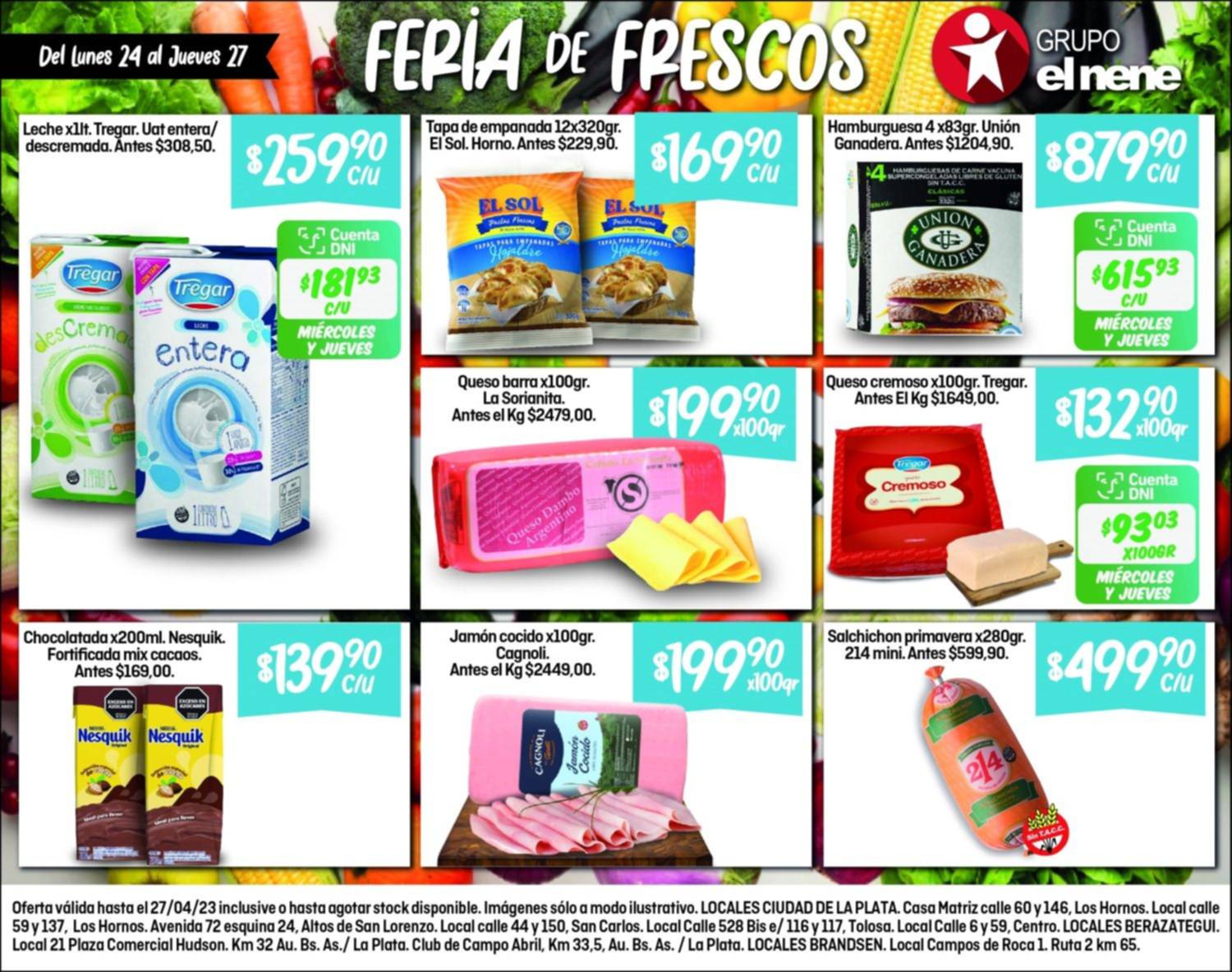 No te pierdas la Feria de Frescos en Supermercados El Nene