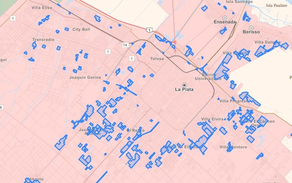 Mapa interactivo: cifras y problemáticas en los barrios populares de La Plata