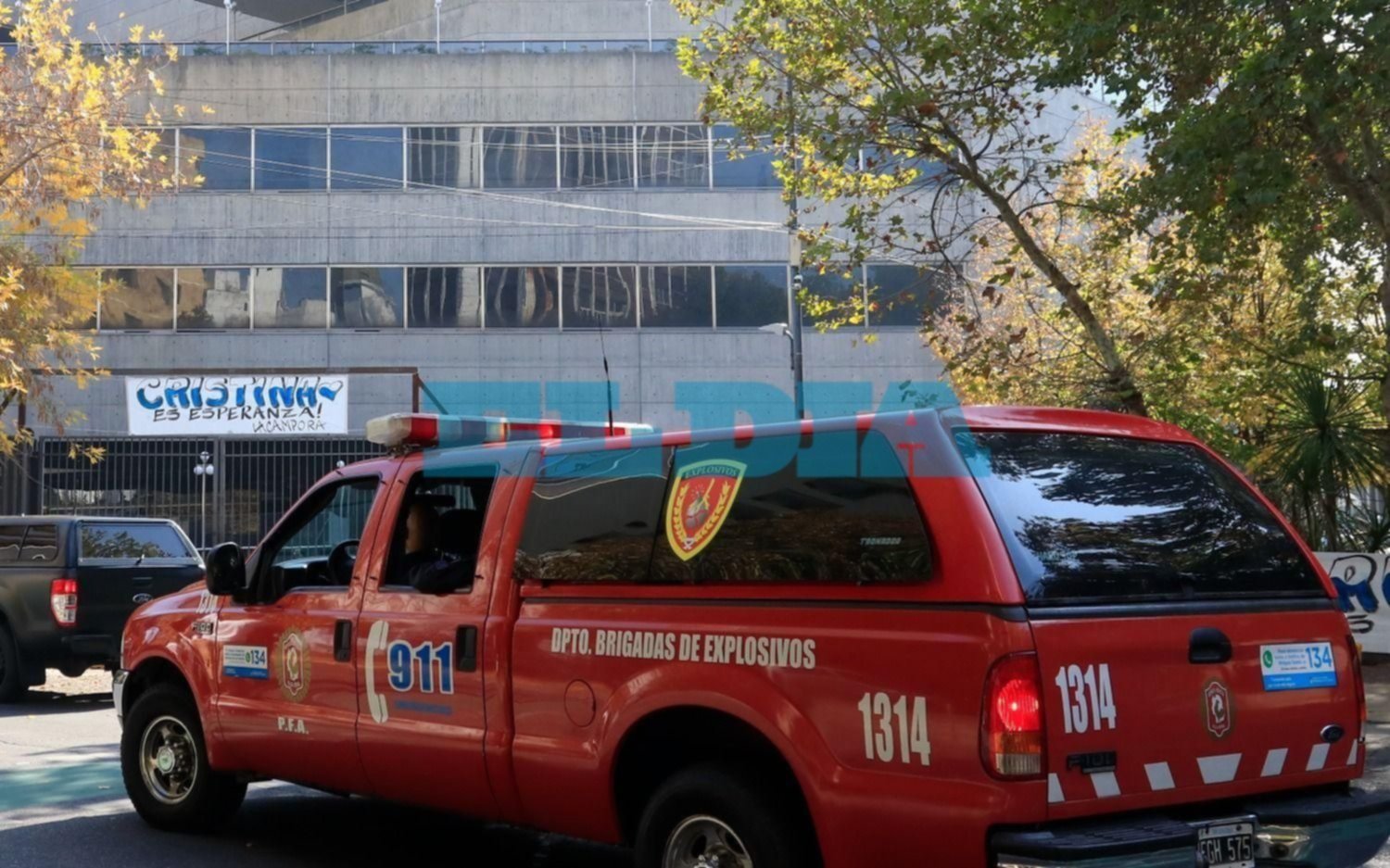 Cristina en La Plata: tensión en la previa por una amenaza de bomba en el Teatro Argentino
