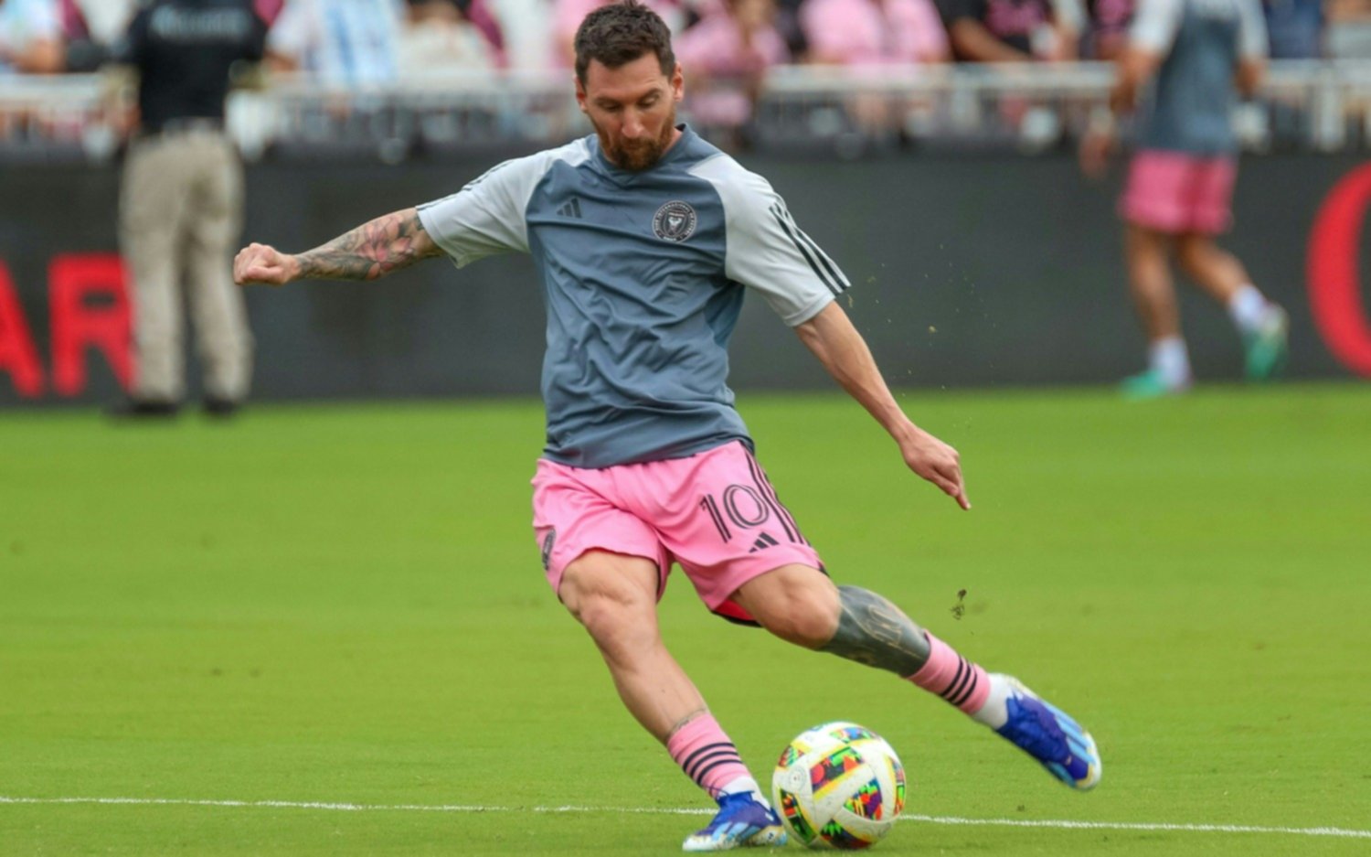 Lionel Messi volvió a entrenarse a la par en el Inter Miami, pero es duda para el cruce ante Monterrey 