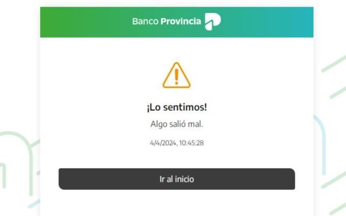 Clientes del Banco Provincia, con problemas para operar on line: ¿qué pasó?