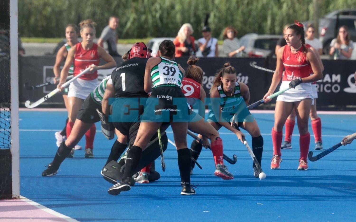 Santa Bárbara "A" no dejó dudas para su victoria ante Italiano, en hockey