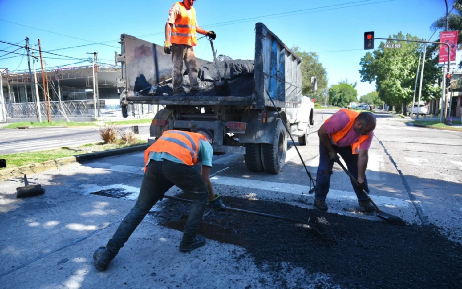 El plan de bacheo para las calles de La Plata
