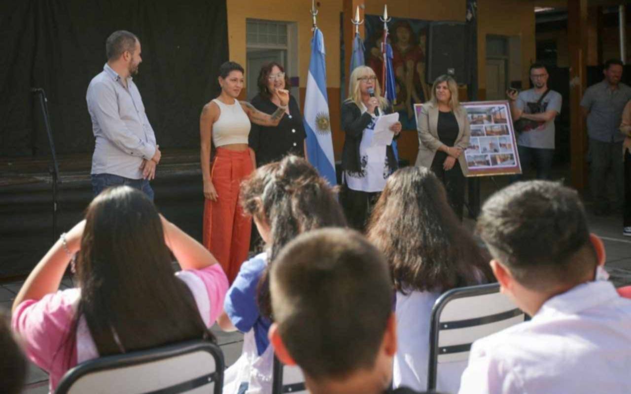 Inauguran aulas en la Escuela 9 en Quilmes