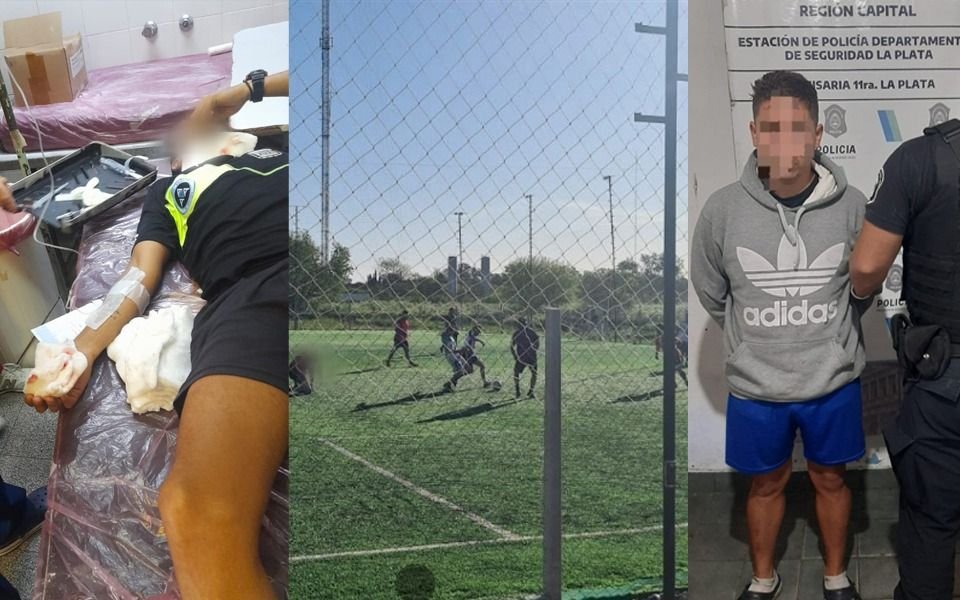 La Plata: detuvieron al jugador de la salvaje agresión a un árbitro de fútbol