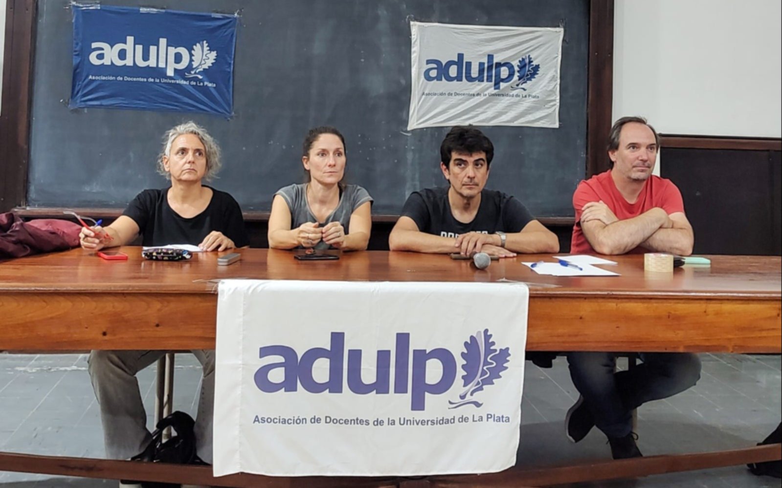 Docentes universitarios de La Plata anunciaron un paro de media jornada para mañana "contra el ajuste del Gobierno"