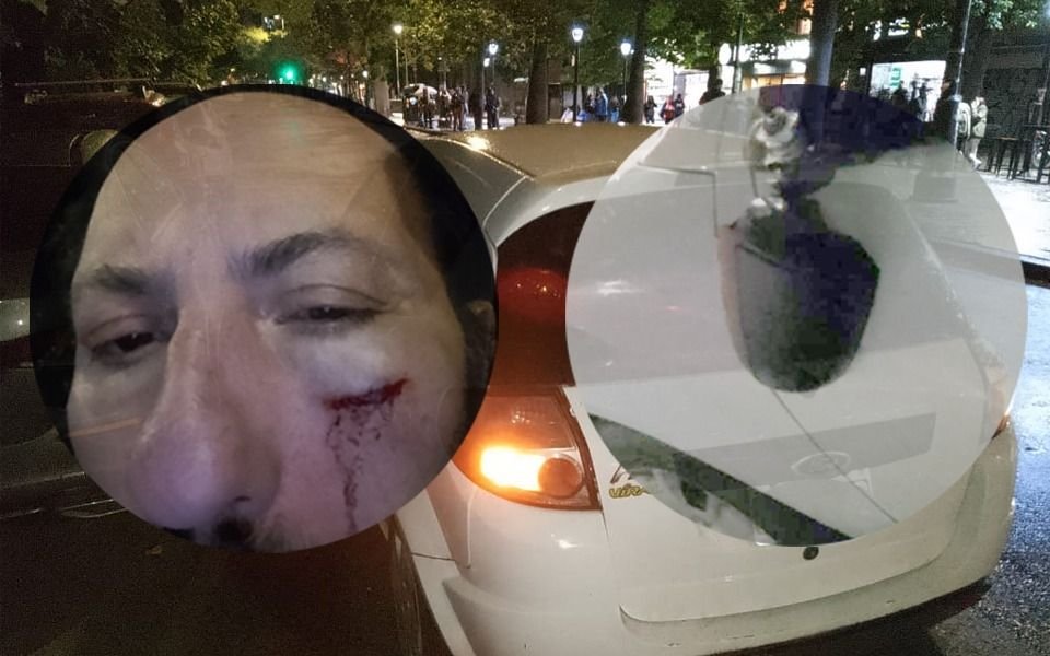Otro caso de furia en el tránsito de La Plata: taxista arremetió a golpes a automovilista en 7 y 50