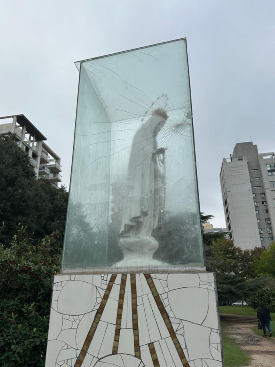 Dañaron la ermita de la Virgen de Fátima