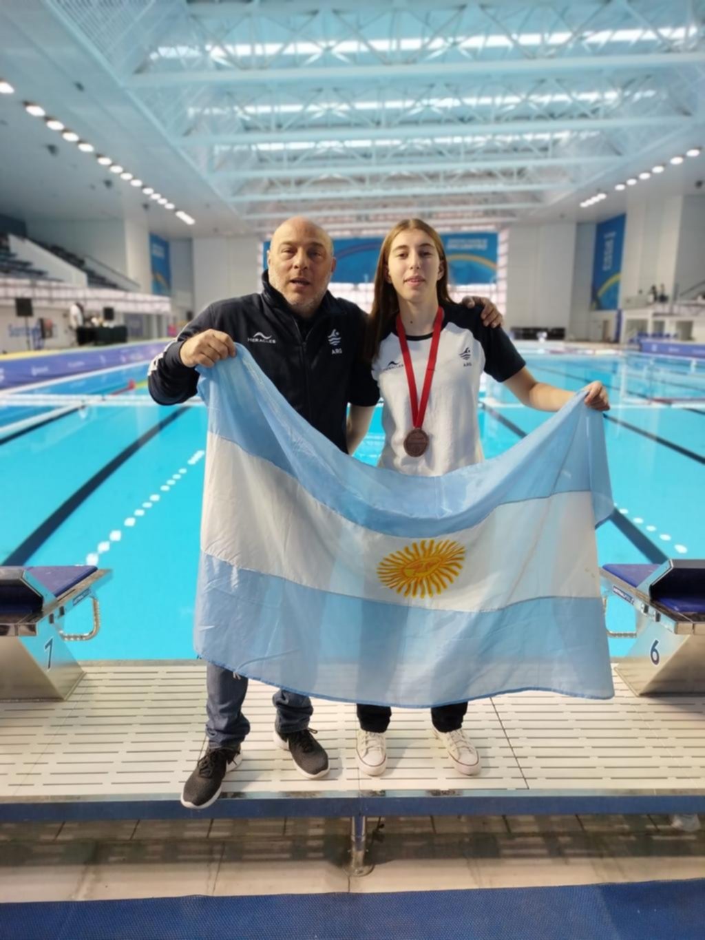 Medalla de bronce para Faustina Escola, La Tiburoncita platense