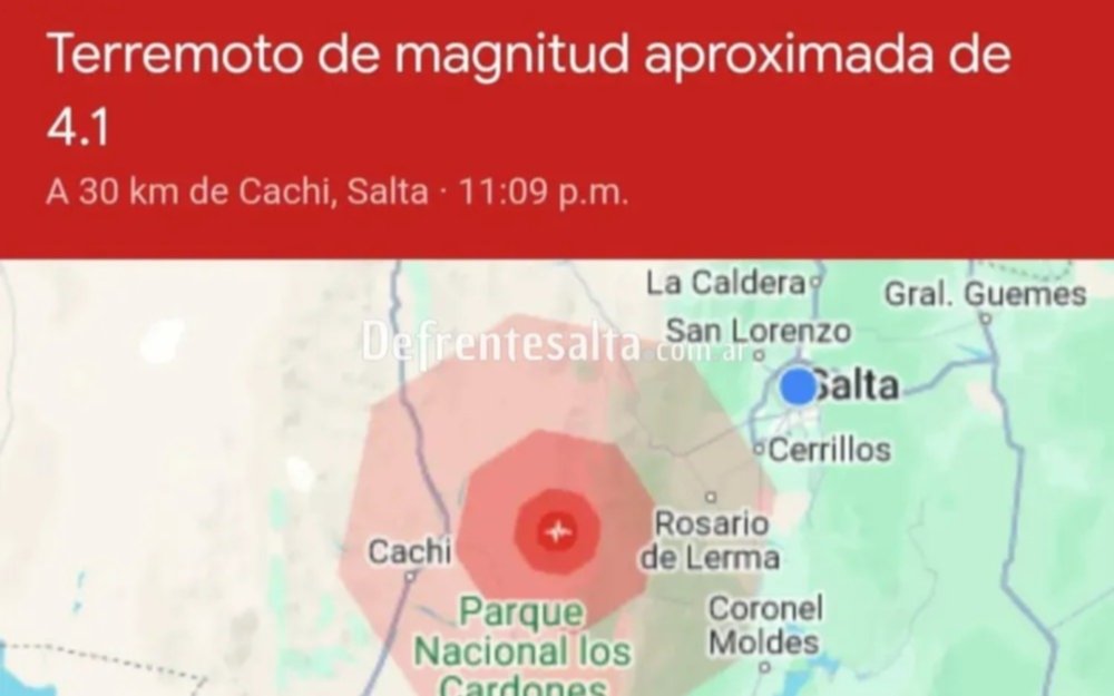 Un fuerte sismo sacudió a una parte del noroeste del país