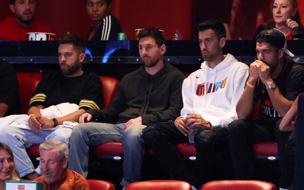Lionel Messi y sus compañeros del Inter Miami fueron a ver un partido de NBA