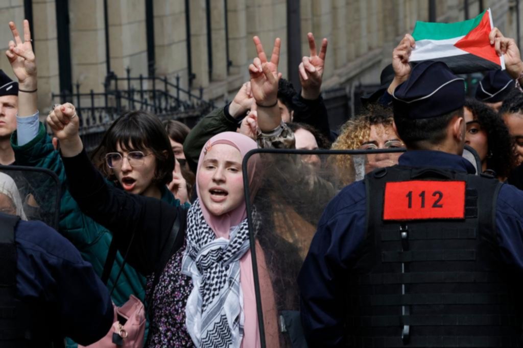 Revuelo en la Sorbona por una protesta propalestina