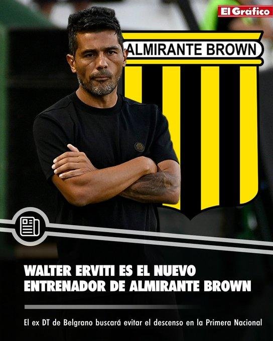 Erviti se convirtió en el nuevo DT de Alte. Brown