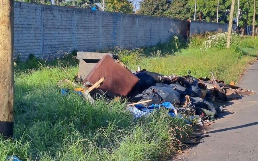 En una cuadra de Tolosa, 3X1 en reclamos: basura, luminarias y pastizal