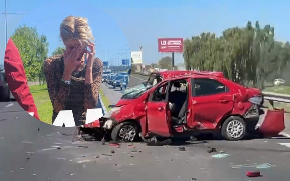 Camila Lattanzio, ex Gran Hermano, sufrió un terrible choque y vuelco en la Panamericana