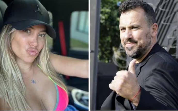 Se supo: filtraron intimidades del romance entre Wanda Nara y el Ogro Fabbiani, la mirada de Amalia Granata