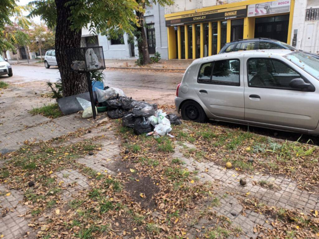 Reclamo por residuos acumulados en la vereda de 67 entre 20 y 21