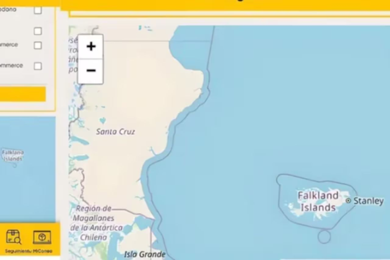 "Falkland Islands": el Correo Argentino corrigió el nombre de las Malvinas tras el reclamo de los usuario