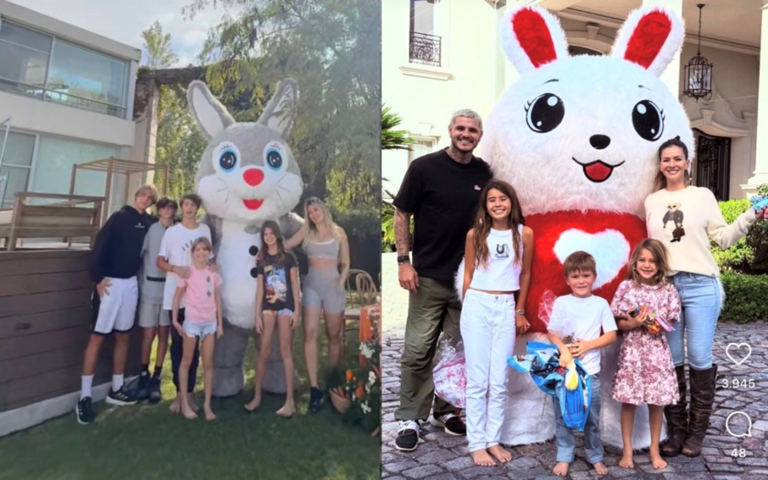 Yo hago ravioles, ella hace ravioles: Wanda Nara y Mauro Icardi, como “Esperando la carroza” en Pascuas
