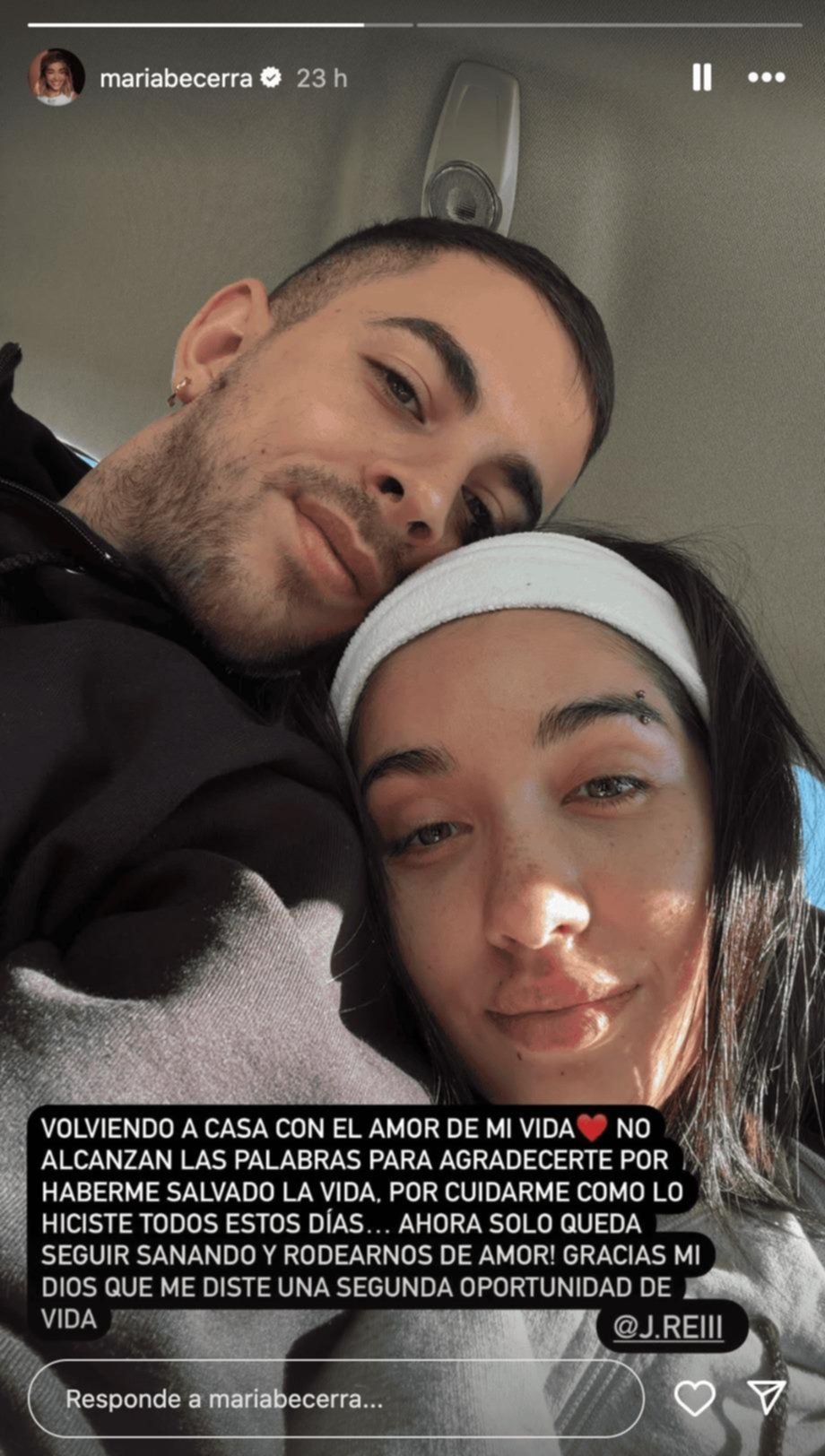 Final feliz para María Becerra, que fue dada de alta: “A seguir sanando”
