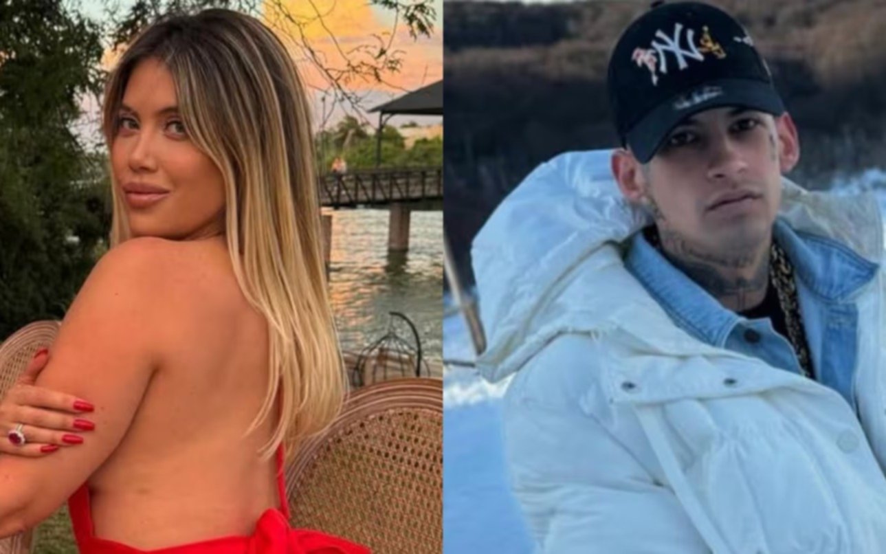 Wanda Nara se acercó a un futbolista mexicano y L-gante dijo lo suyo