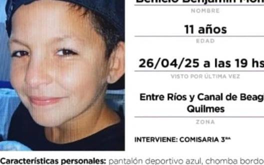Buscan intensamente a niño de 11 años desaparecido cerca de la estación