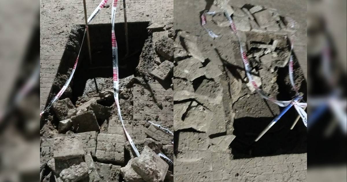 Arreglaron una pérdida de agua y dejaron un peligroso pozo en la vereda ...