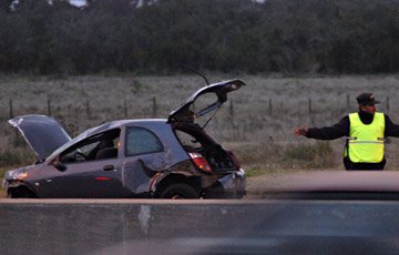 Una mujer herida por un choque en la Autopista