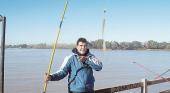 Pesca en el muelle del Club Universitario en Punta Lara