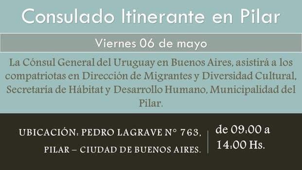 Convocatoria a los vecinos uruguayos que residen en Pilar