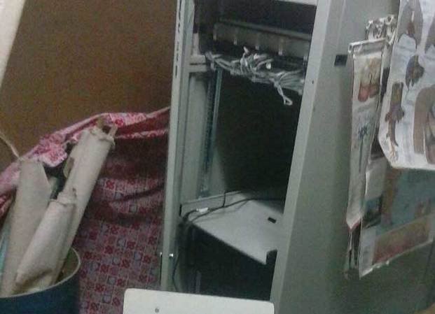 Singular robo y destrozos en escuela de Gorina
