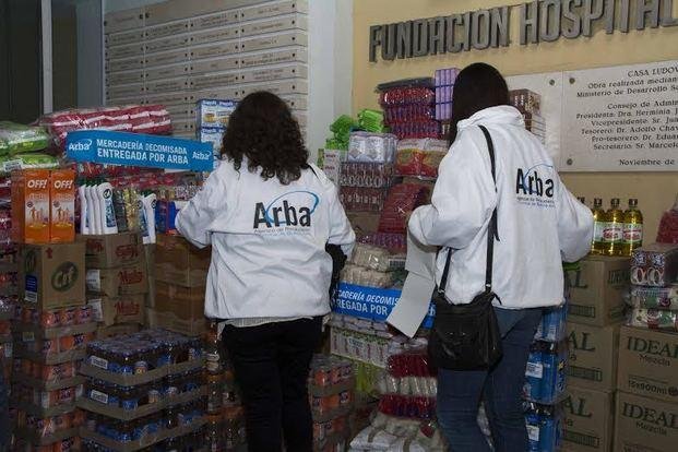 Arba entregó $1,3 millones en mercadería a entidades de bien público