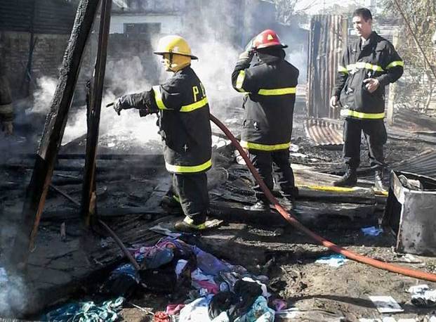 Una familia de Villa Montoro se quedó en la calle por un incendio