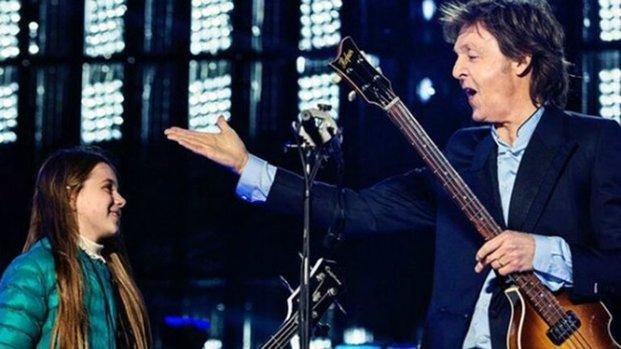 Leila, la nena que tocó junto a Paul McCartney