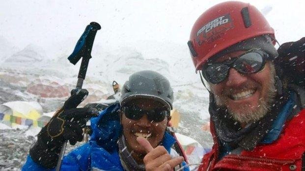 Facundo Arana hizo cumbre en el Everest
