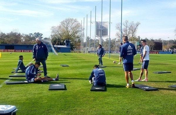 Lavezzi y Pastore entrenaron diferenciado en un nuevo ensayo de la Selección