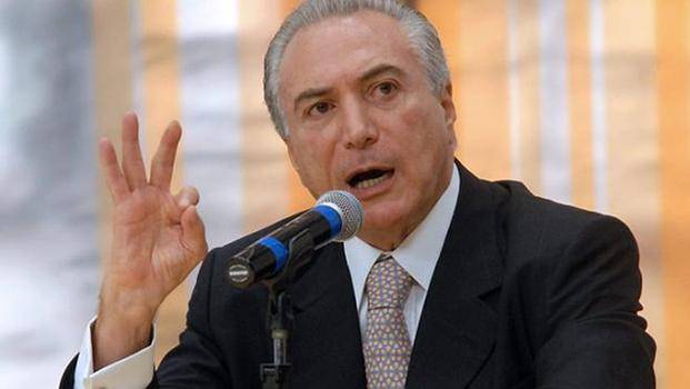 Brasil: Temer dijo que no llegó a la presidencia 
por un golpe de estado