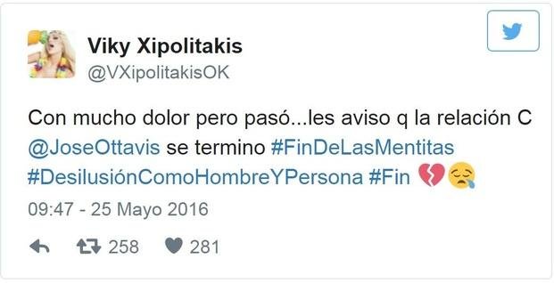 Vicky Xipolitakis y José Ottavis se separaron