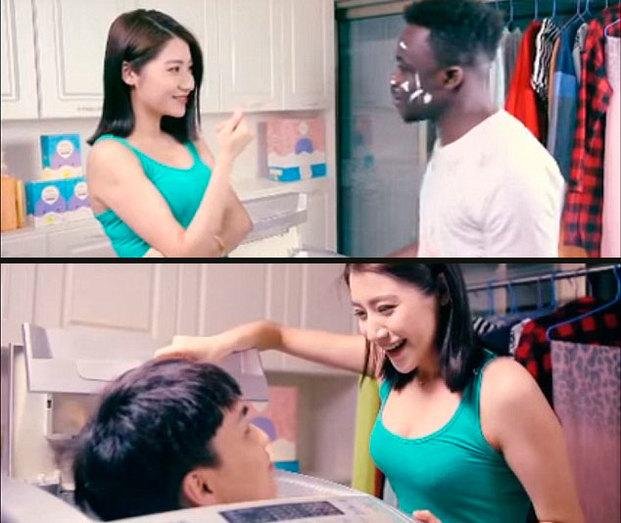 Polémica por publicidad racista de jabón para la ropa en China