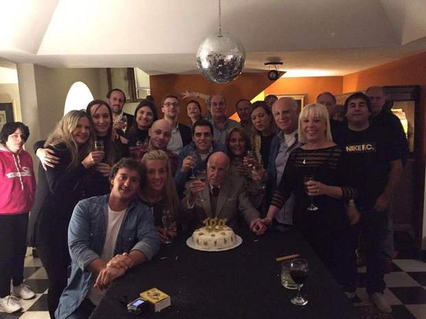 Un platense centenario festejó entre las sierras