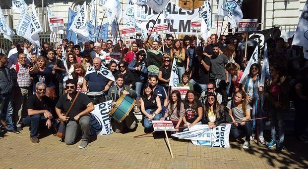 Judiciales de Quilmes en un nueva jornada de protesta