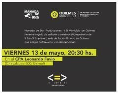 Se presentará la serie de ficción "Si solo si" en el CPA de Bernal
