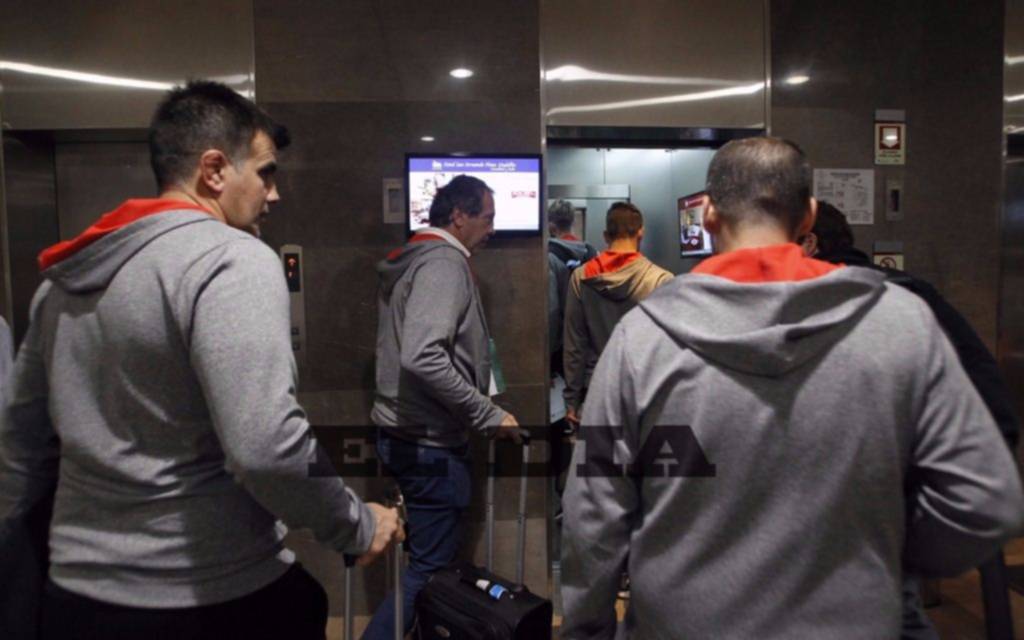 Tras la derrota, el Pincha emprendió el regreso