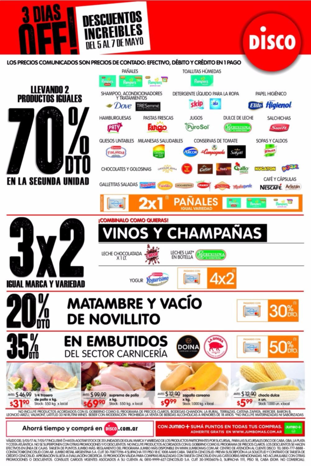 Disco tiene para vos 3 días off