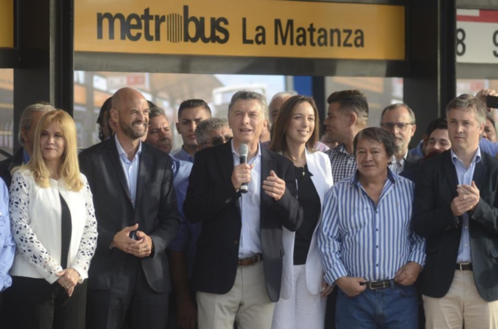 El Metrobus llegó a La Matanza en un acto con tensión y cruces